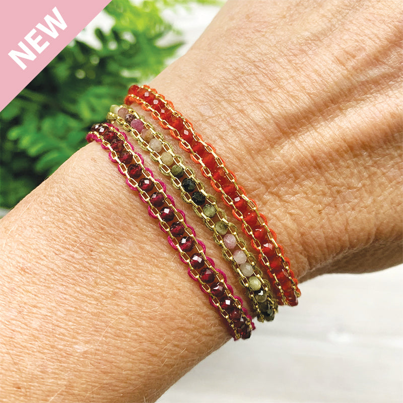 Chiara Semi-Precious Woven Bracelet