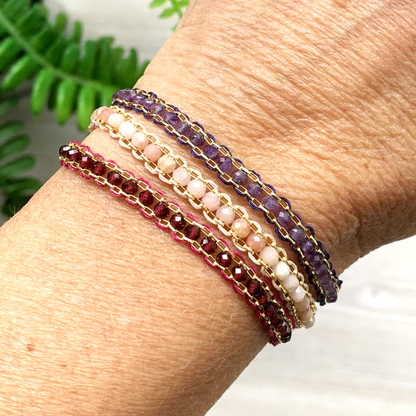 Chiara Semi-Precious Woven Bracelet