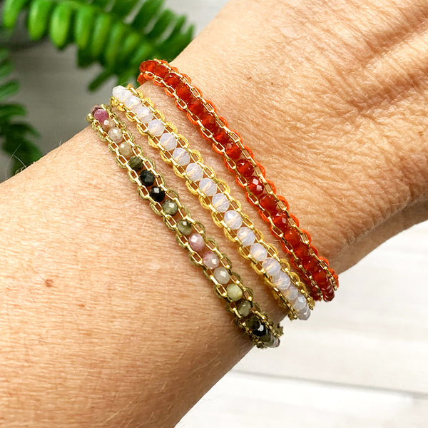 Chiara Semi-Precious Woven Bracelet