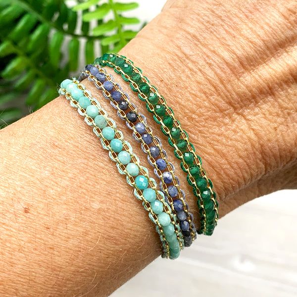 Chiara Semi-Precious Woven Bracelet
