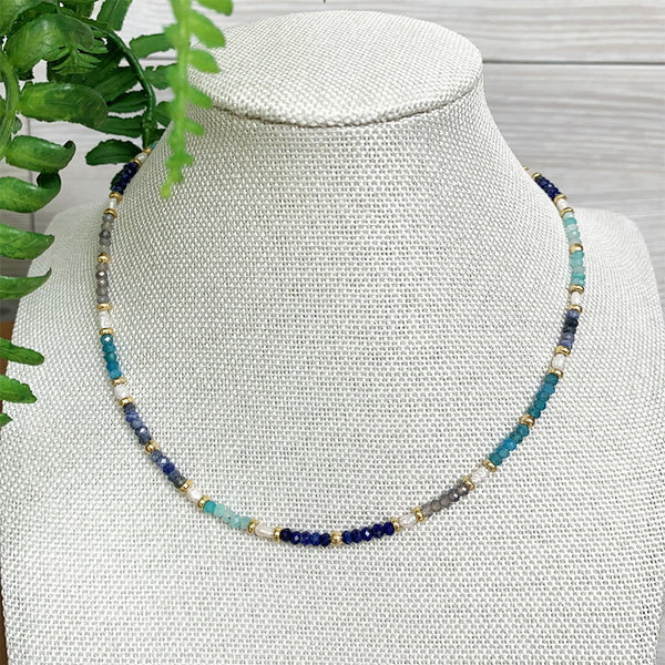 Eliana Semi Precious and Pearl Necklace