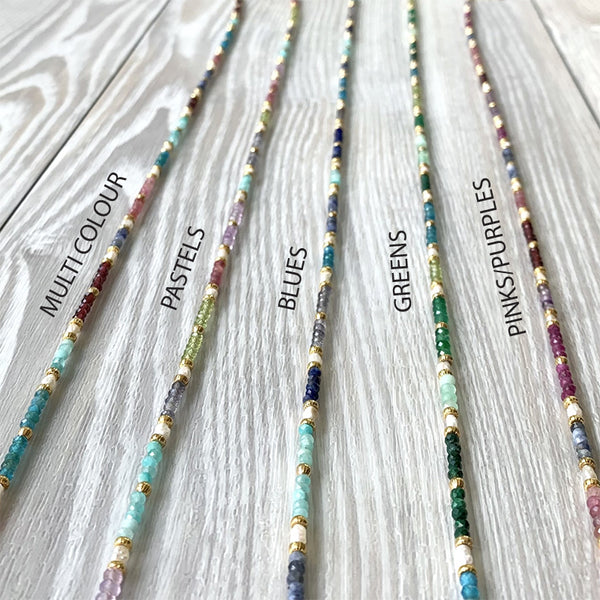 Eliana Semi Precious and Pearl Necklace