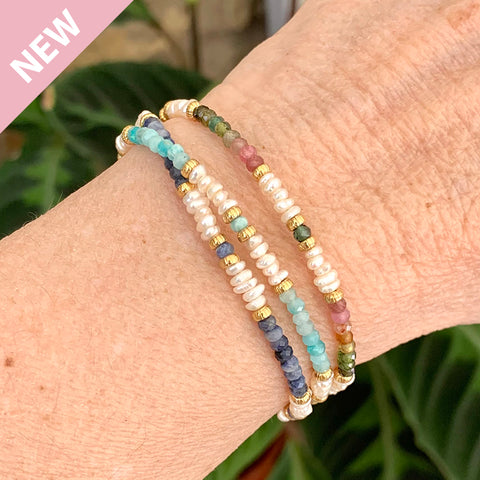 Meena Semi-precious and Pearl Bracelet