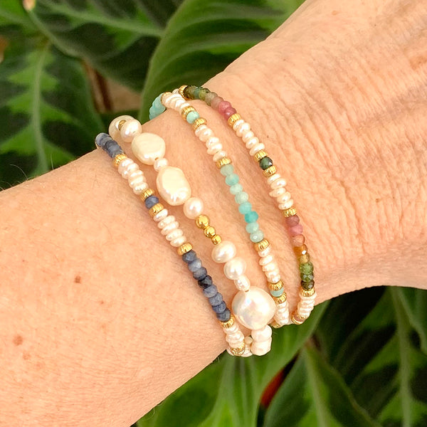 Meena Semi-precious and Pearl Bracelet
