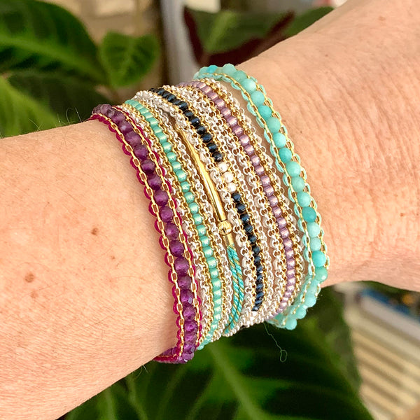 Chiara Semi-Precious Woven Bracelet