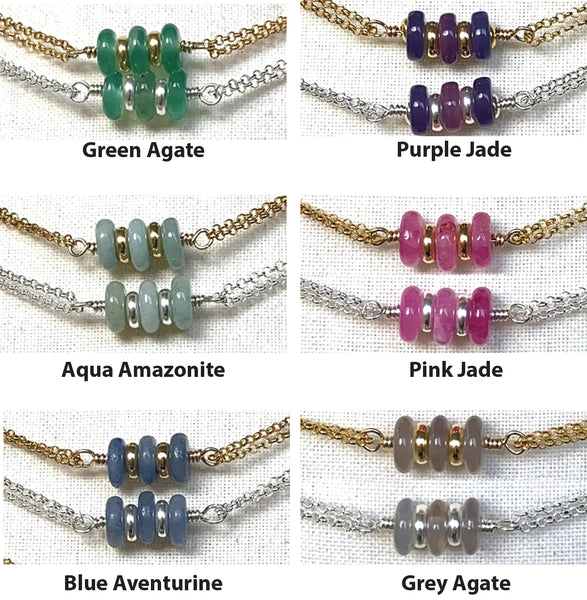 Trinity Semi Precious Necklace