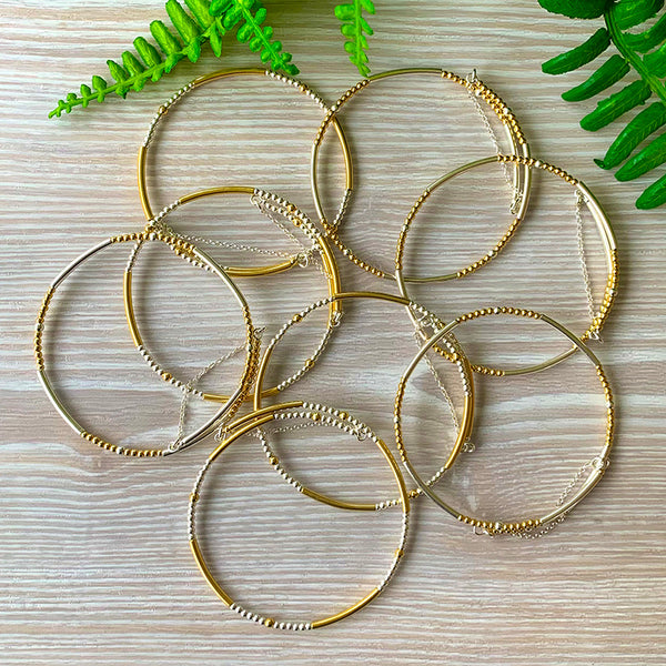 Callie Mixed Metals Bangles