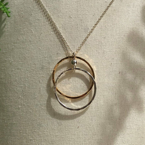 Dorothy Long Double Ring Pendant