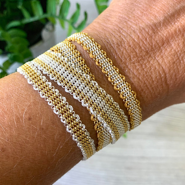 Evangelina Handwoven Chain Bracelets