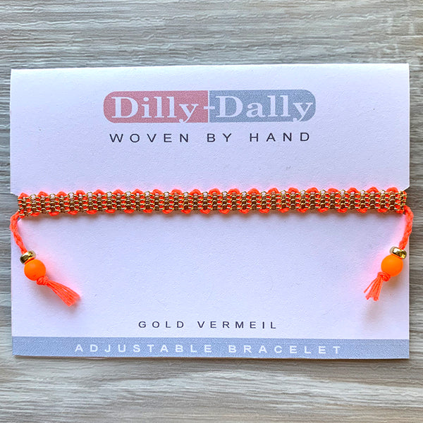 Evelyn Handwoven Chain Bracelet - Neons