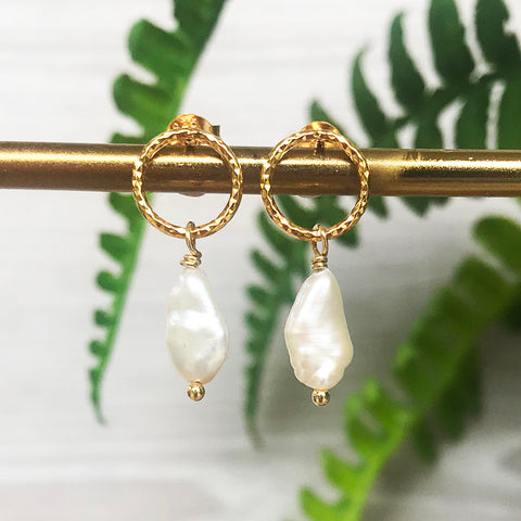 Keshi Pearl Earrings