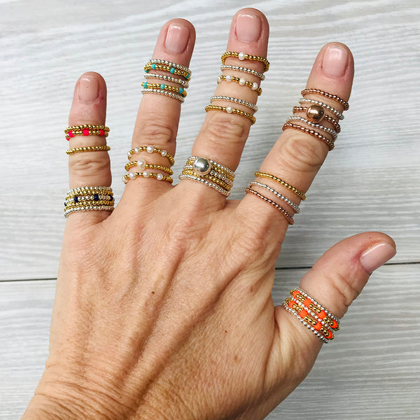 Saskia Elasticated Colour Ring