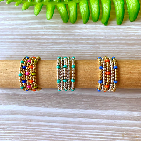 Saskia Elasticated Colour Ring