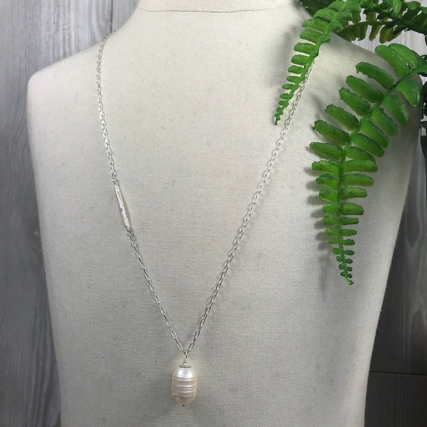 Stella Long Pearl Pendant