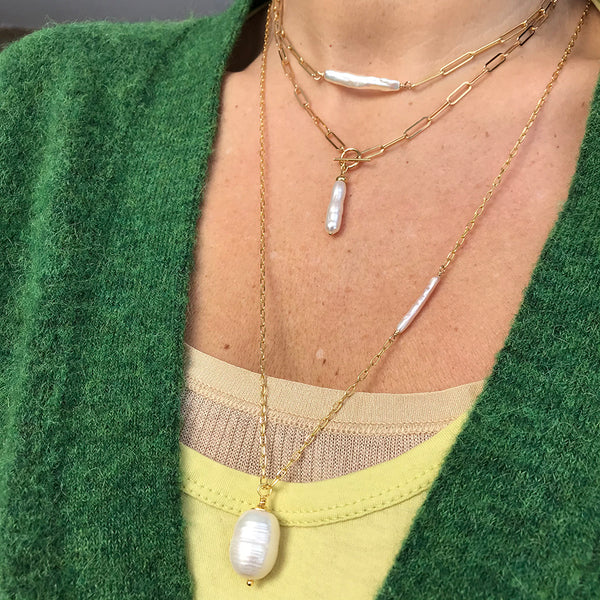 Luella Biwa Pearl Necklace